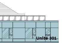 Plan unité 301 condo a vendre projet Le Rosemont